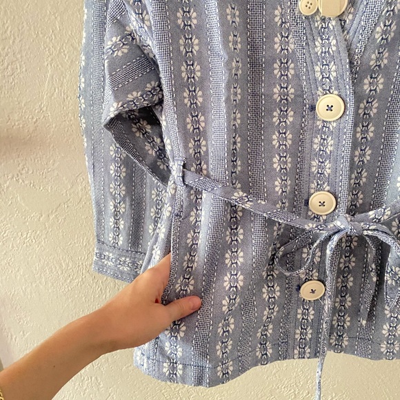 Madewell Floral Jacquard Tie-Waist Jacket - Picture 3 of 9